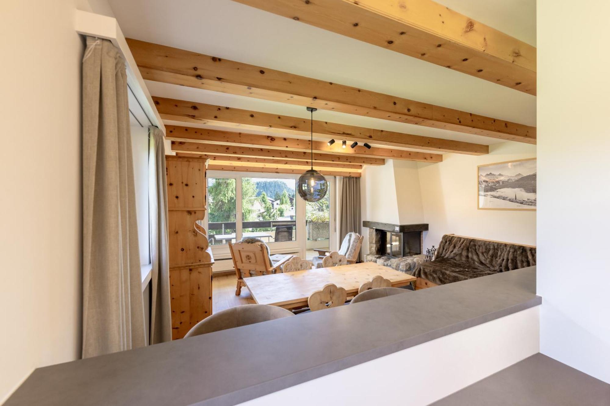 Cosy Apartment Facing Piz Rosatsch Saint-Moritz Dış mekan fotoğraf