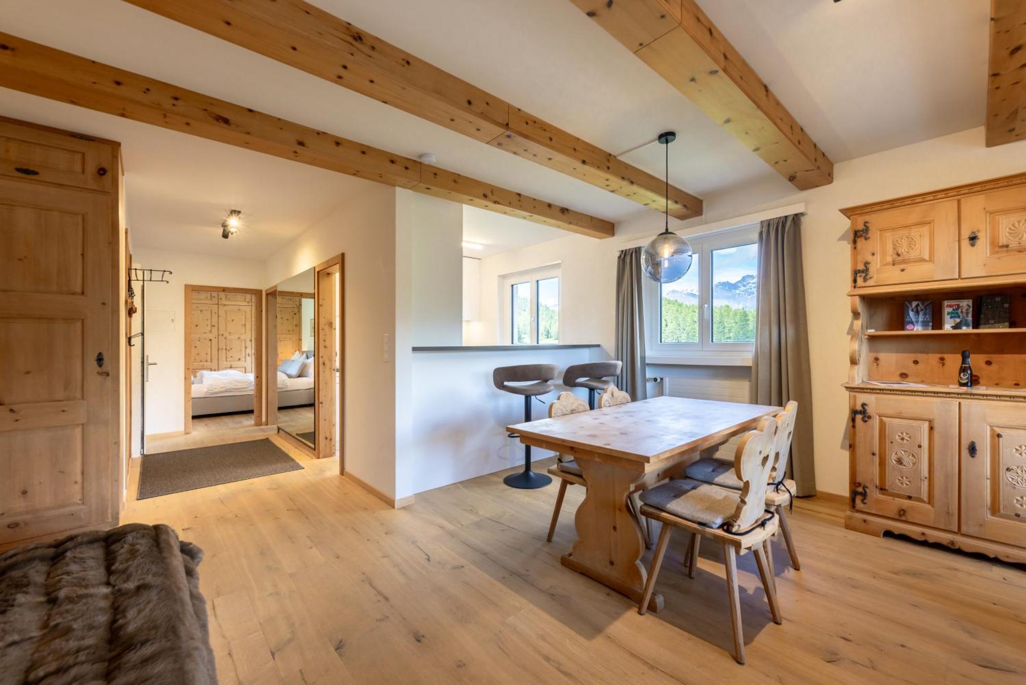 Cosy Apartment Facing Piz Rosatsch Saint-Moritz Dış mekan fotoğraf
